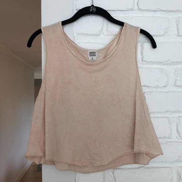Dusty Pink Stone By Stone Crop Top - Picture 2 of 3